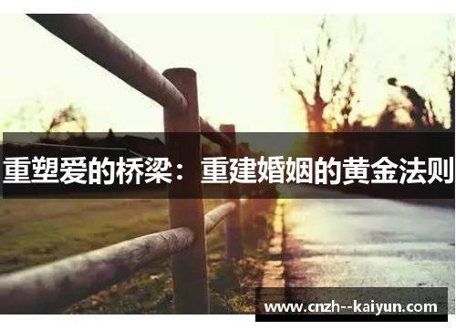 重塑爱的桥梁:重建婚姻的黄金法则 重塑爱的桥梁:重建婚姻的黄金法则