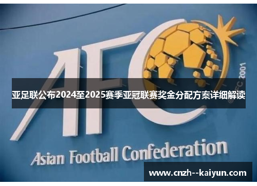 亚足联公布2024至2025赛季亚冠联赛奖金分配方案详细解读